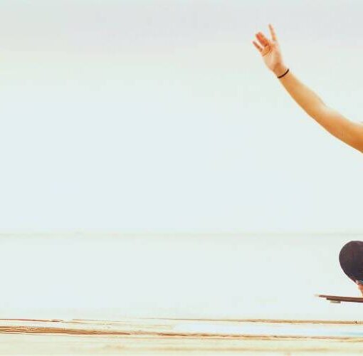 Balance Board beim Yoga